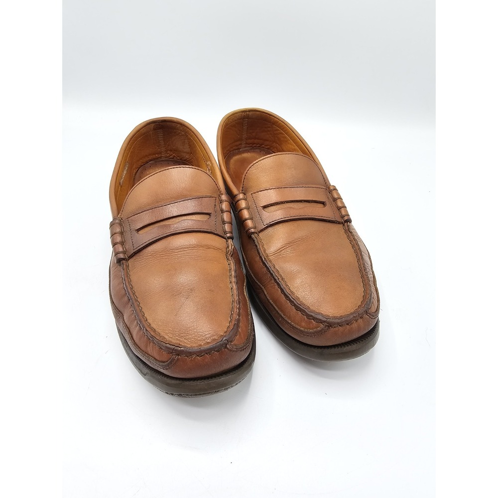 Mephisto Spinnaker Tan‎ Leather Penny Loafers Slip On Mens 10 Made In France